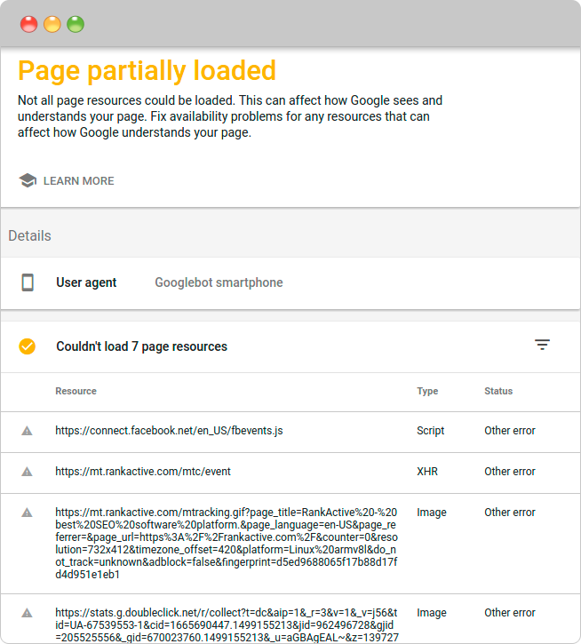 Page loading issues Page loading issues