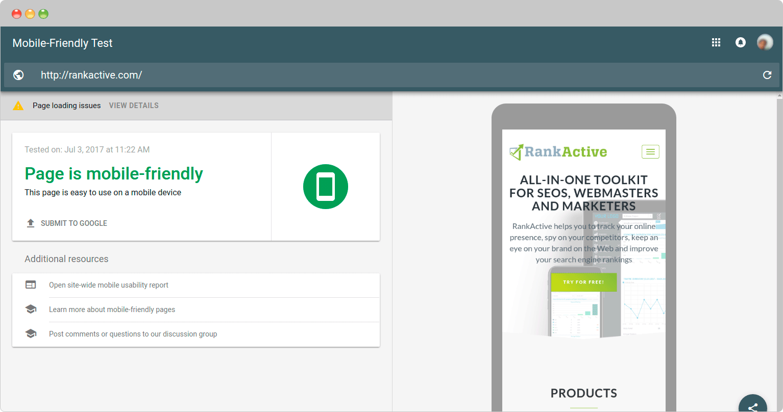 Result of successfully passed Mobile-Friendly Test Result of successfully passed Mobile-Friendly Test