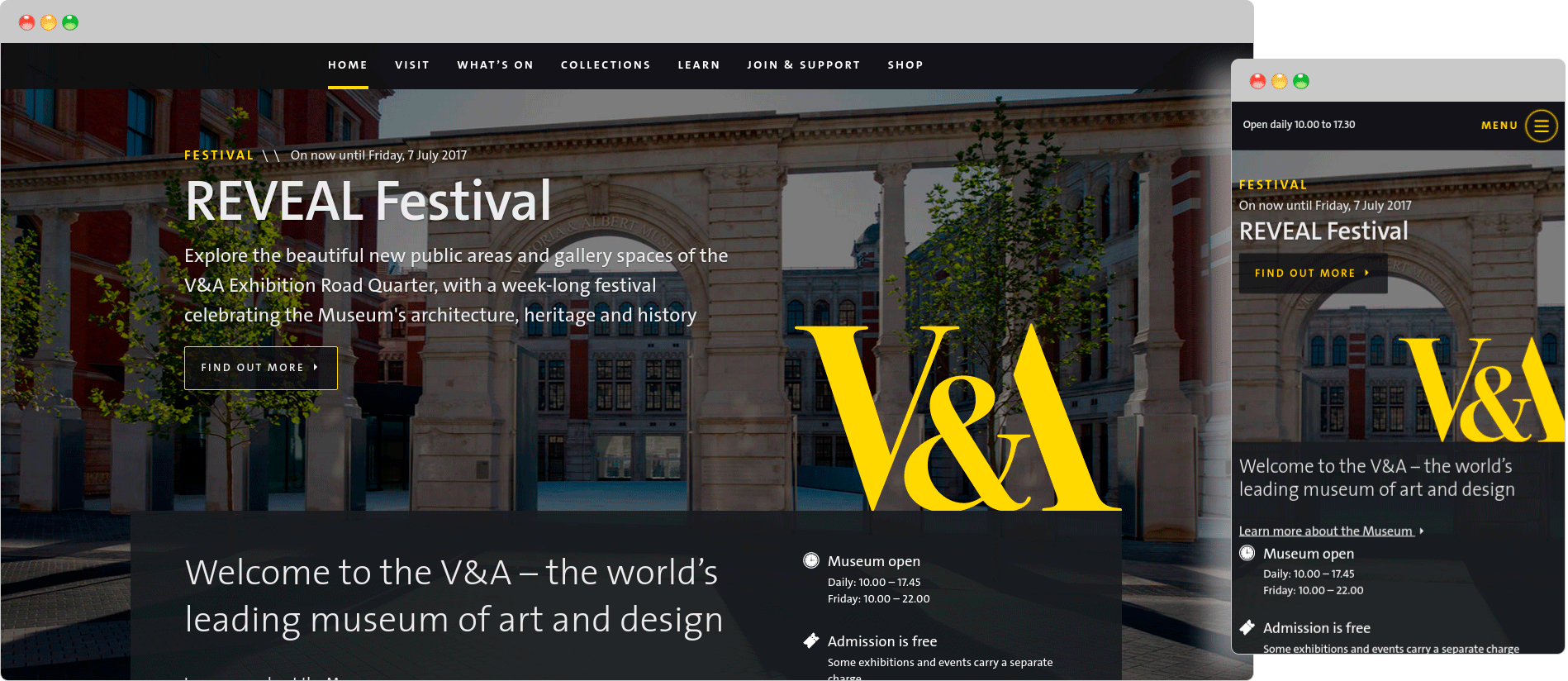 Example of responsive web design Example of responsive web design