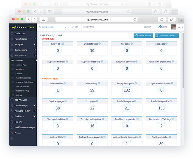 Site auditor image site-auditor-see-it-in-action