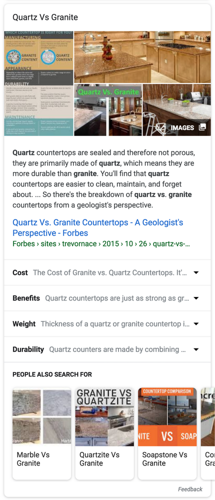google-featured-snippets-granite google-featured-snippets-granite