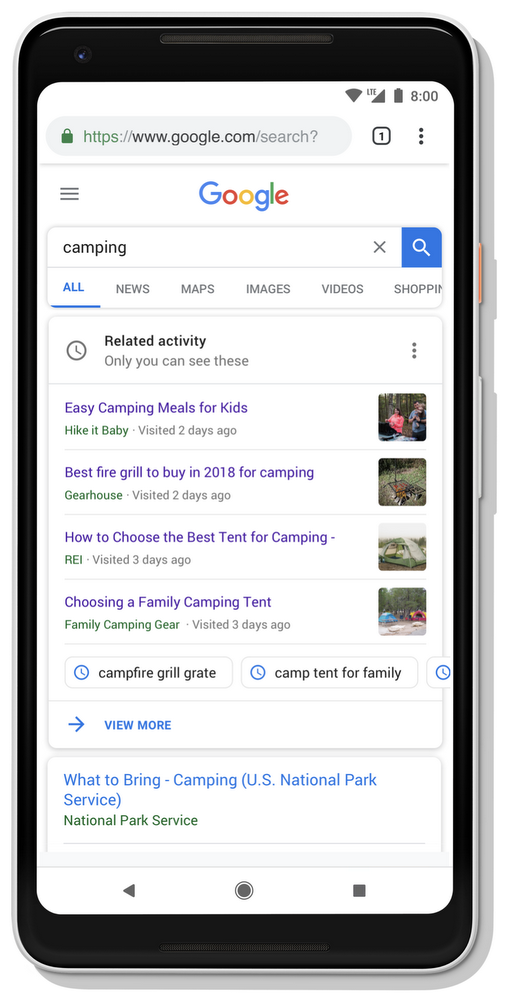 google ai activity card google ai activity card