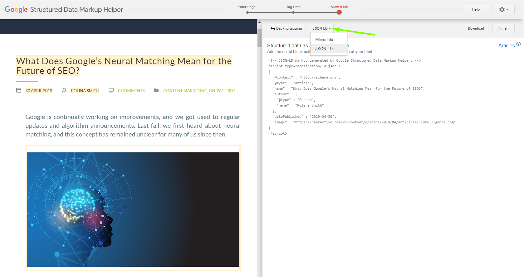html code structured data markup helper html code structured data markup helper