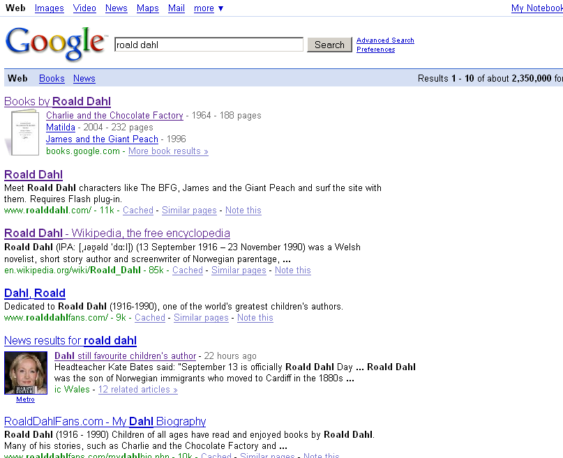 Google universal search 2007 Google universal search 2007