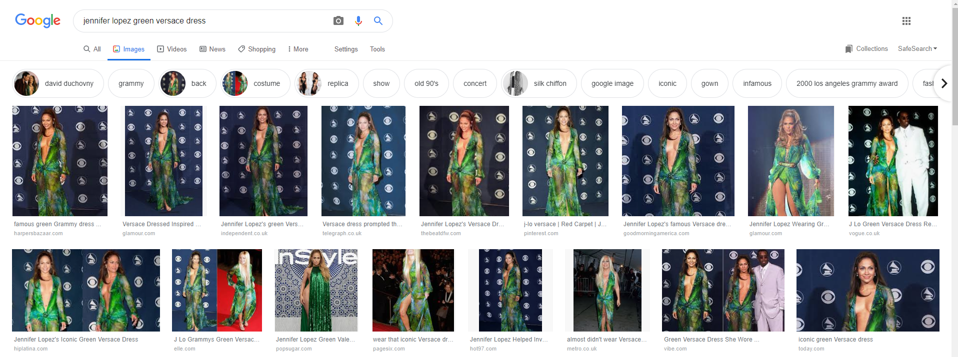 Jennifer Lopez green Versace dress Jennifer Lopez green Versace dress