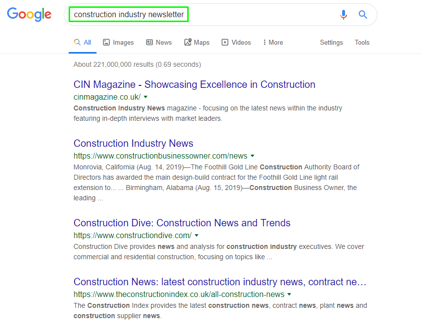 construction industry newsletter Google Search construction industry newsletter Google Search
