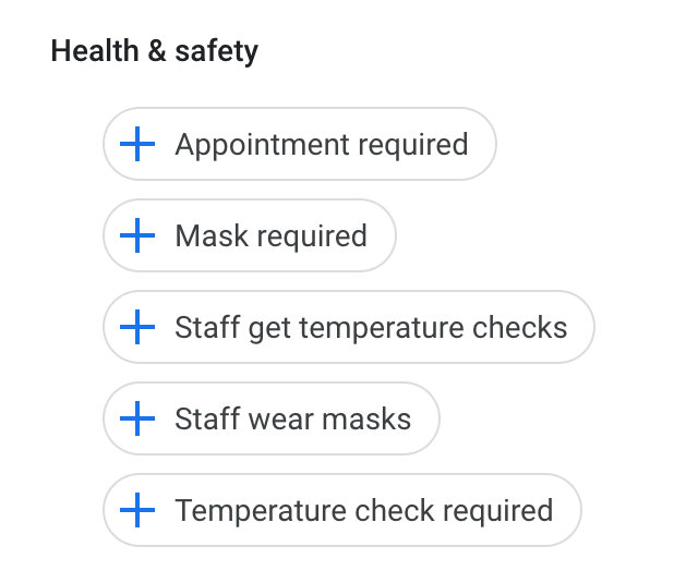 health and safety attributes health and safety attributes