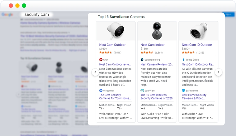 mention element in SERP mention element in SERP
