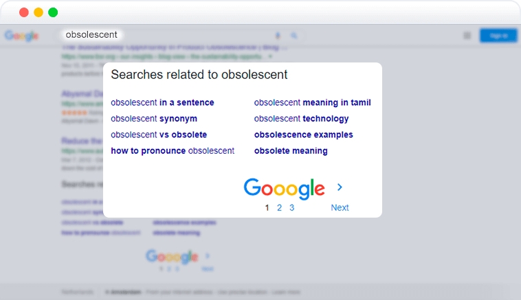 related element in SERP related element in SERP