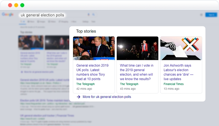 top stories element in serp top stories element in serp