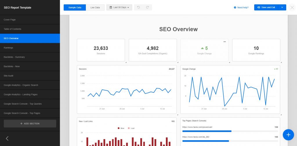 SEO report template SEO report template